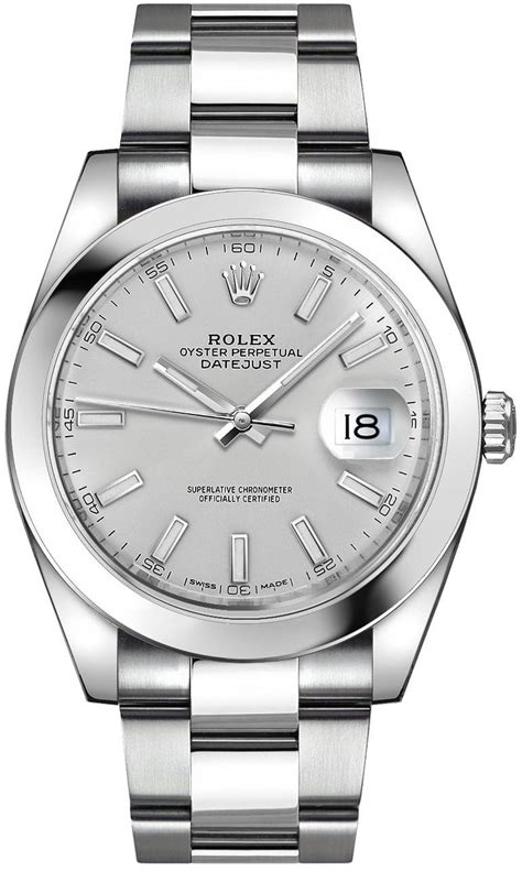 rolex datejust 34mm silver dial|Rolex men's Datejust watch price.